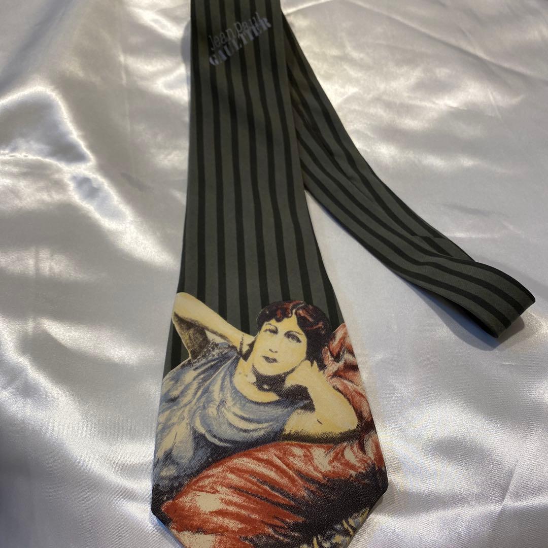 希少傑作Jean Paul GAULTIER ゴルチェ　アーカイブシルクネクタイ