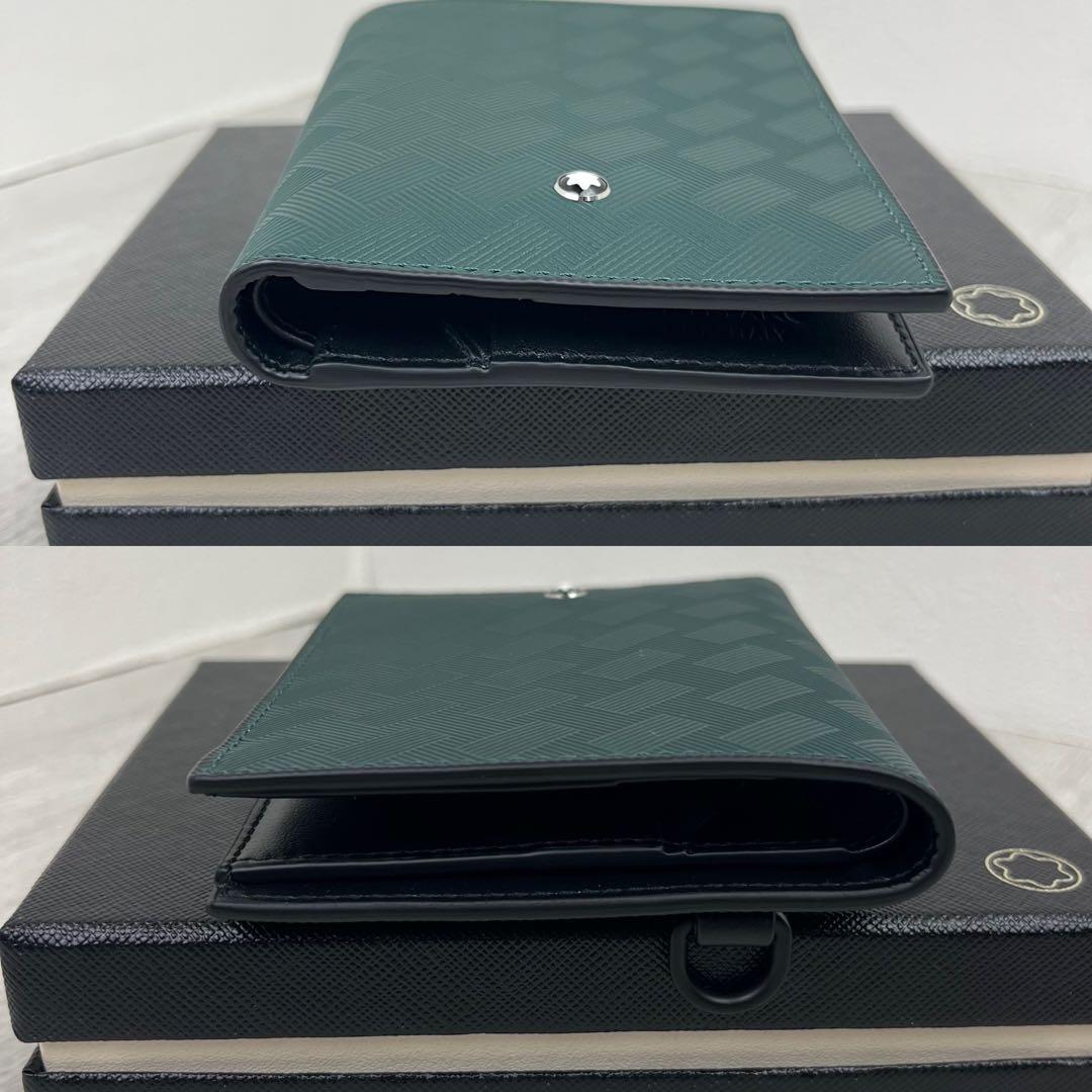 未使用級✨ MONTBLANC モンブラン 折り財布 エクストリーム グリーン
