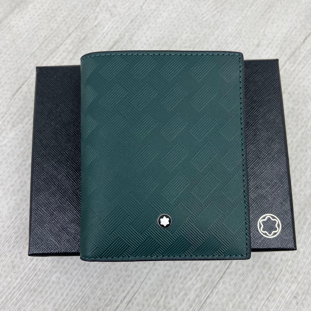 未使用級✨ MONTBLANC モンブラン 折り財布 エクストリーム グリーン