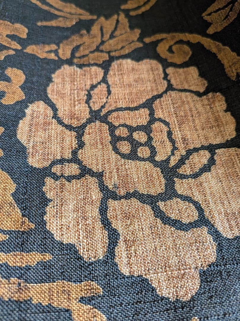 名古屋帯　紬　型染　未使用