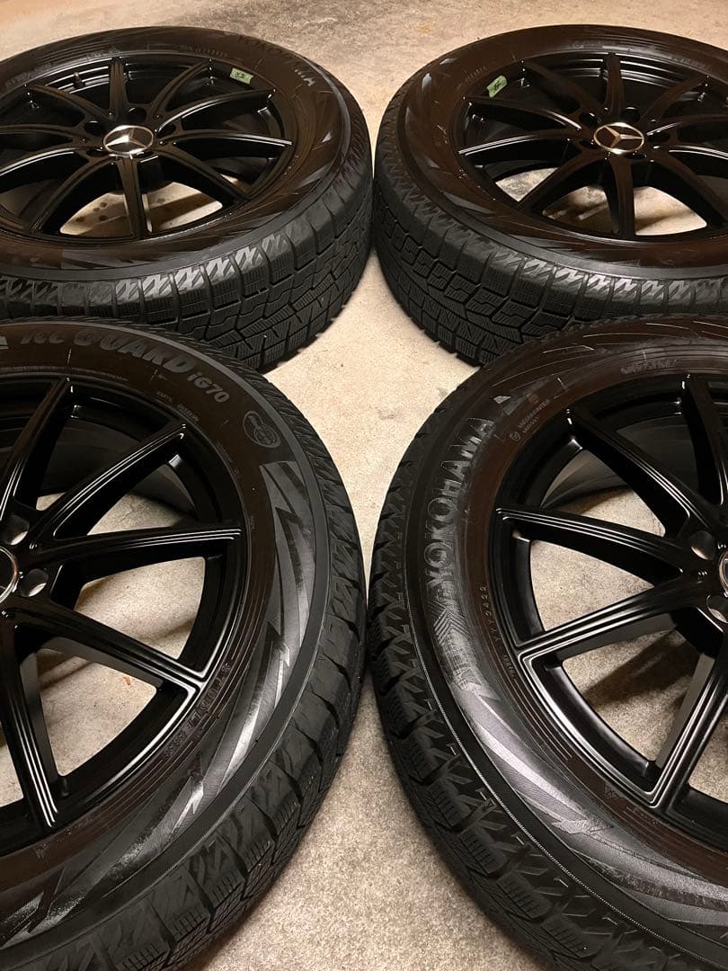 Mercedes-Benz 18インチ スタッドレス　ブラックホイールセット