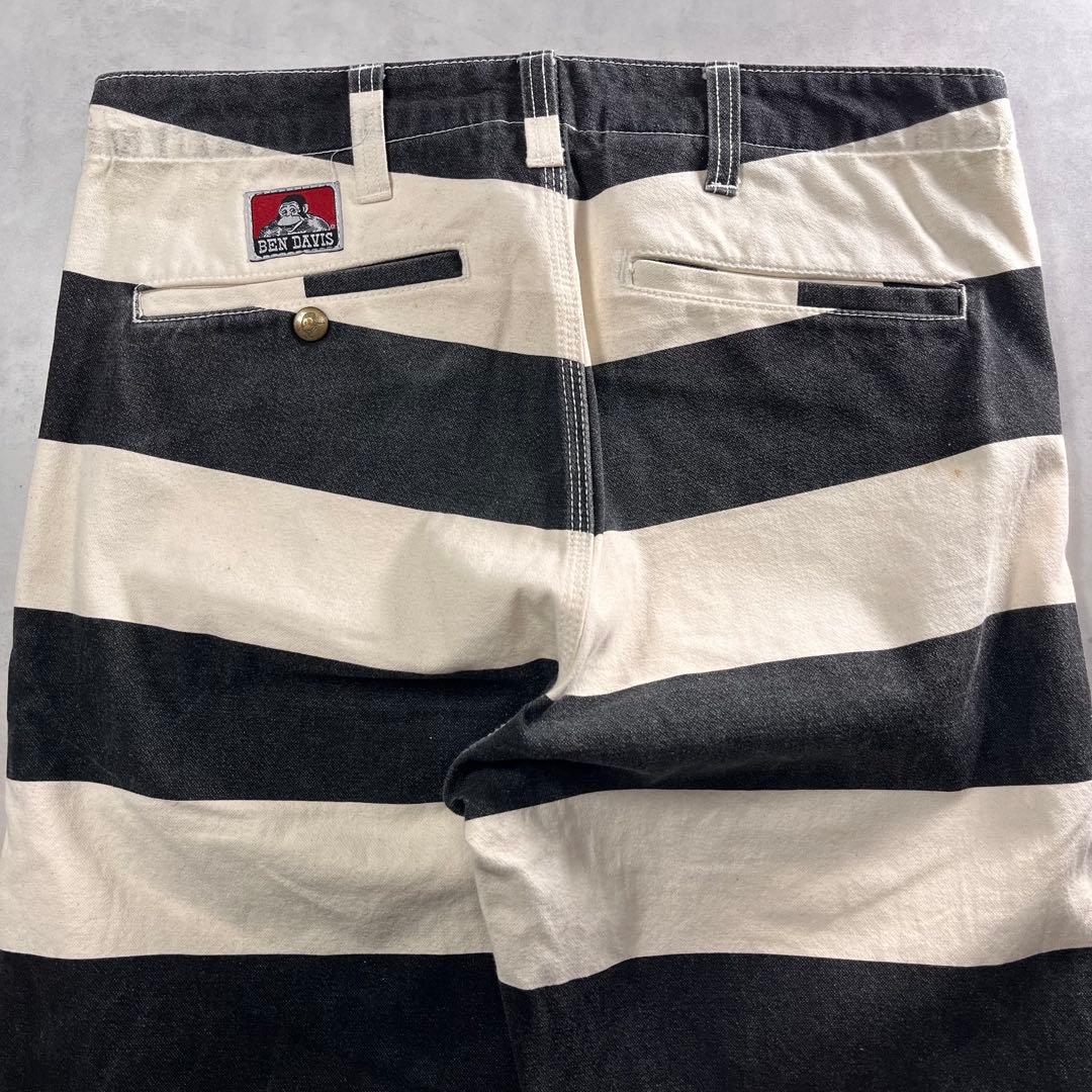 ◎BEN DAVIS プリズナーパンツ ベンデイビス ボーダーパンツ