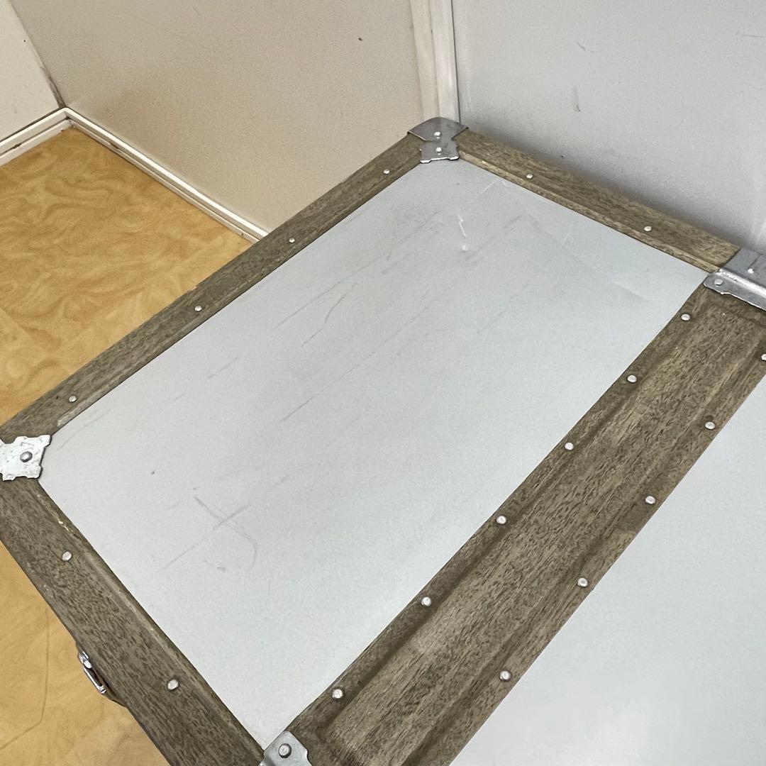 ビンテージ アルミ トランク 船舶 収納 箱 ケース ボックス アンティーク