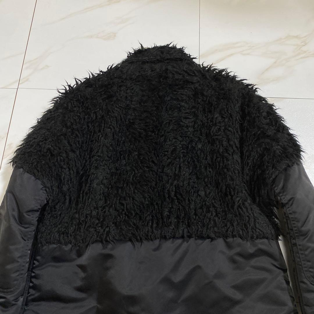 タグ付♡スナオクワハラコレクションモデル ナイロンツイルヴィンテージファーコート