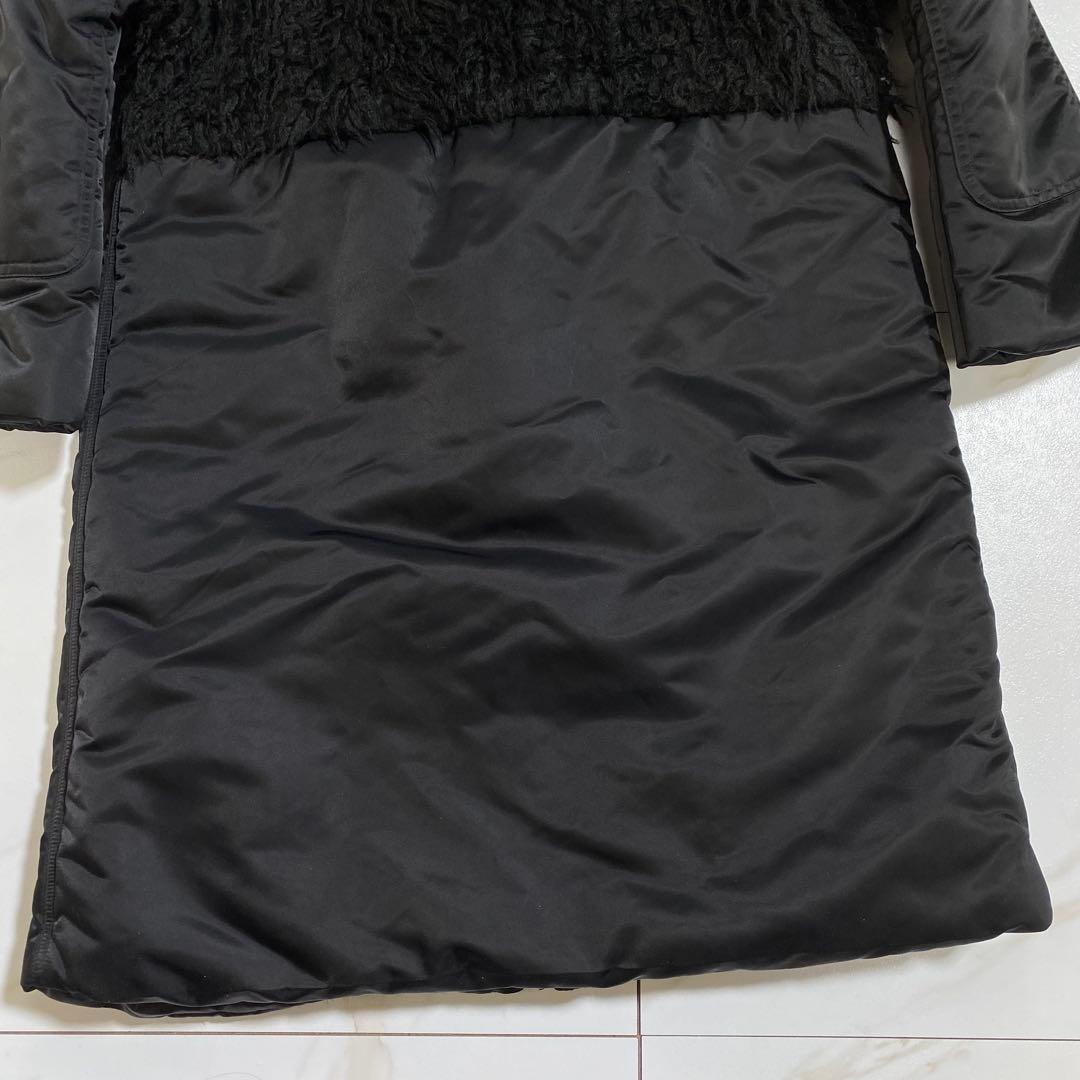 タグ付♡スナオクワハラコレクションモデル ナイロンツイルヴィンテージファーコート