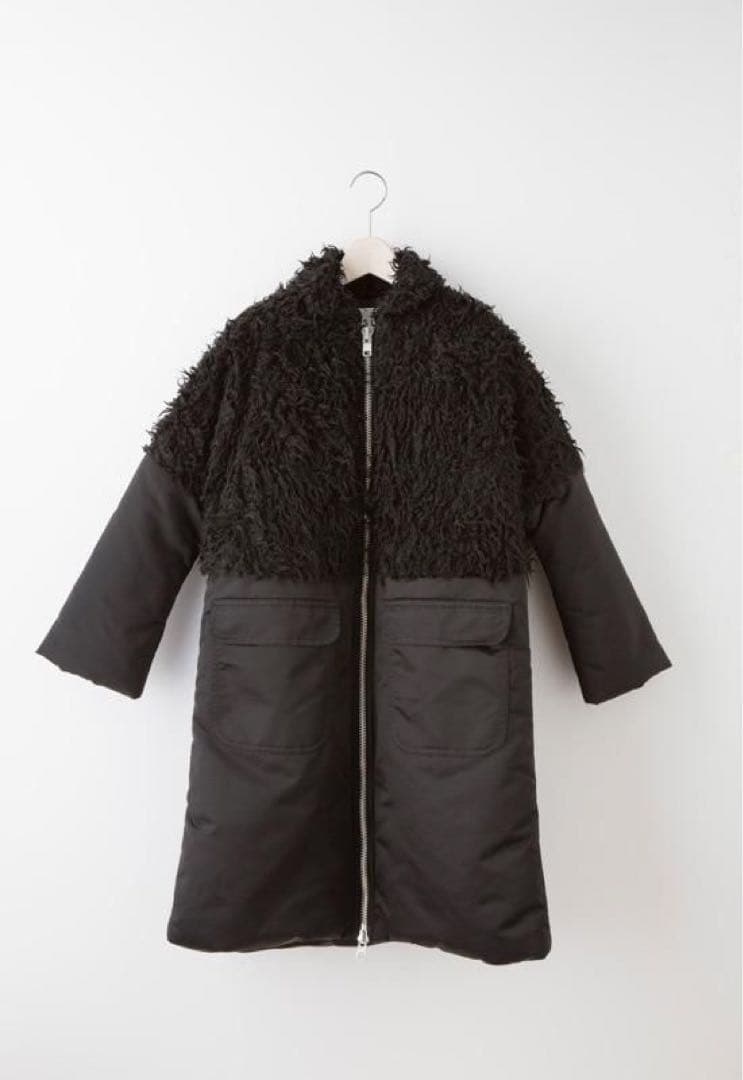 タグ付♡スナオクワハラコレクションモデル ナイロンツイルヴィンテージファーコート