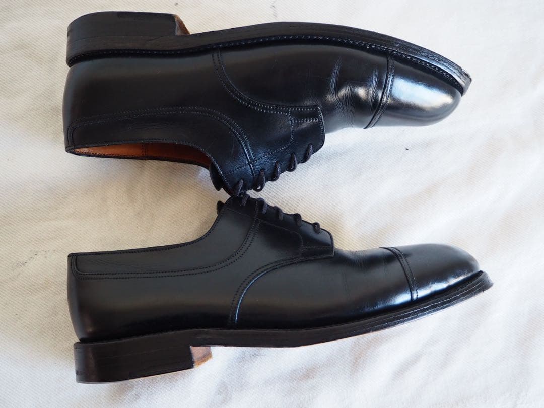 靴 J.M Weston 755 Classic Derby Cap toe