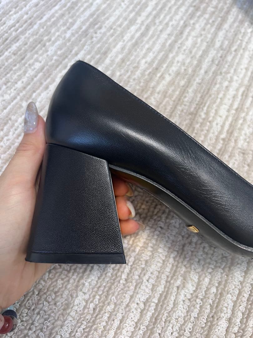 GUCCI ホースビット パンプス 本革 黒 ゴールド金具 36 1/2