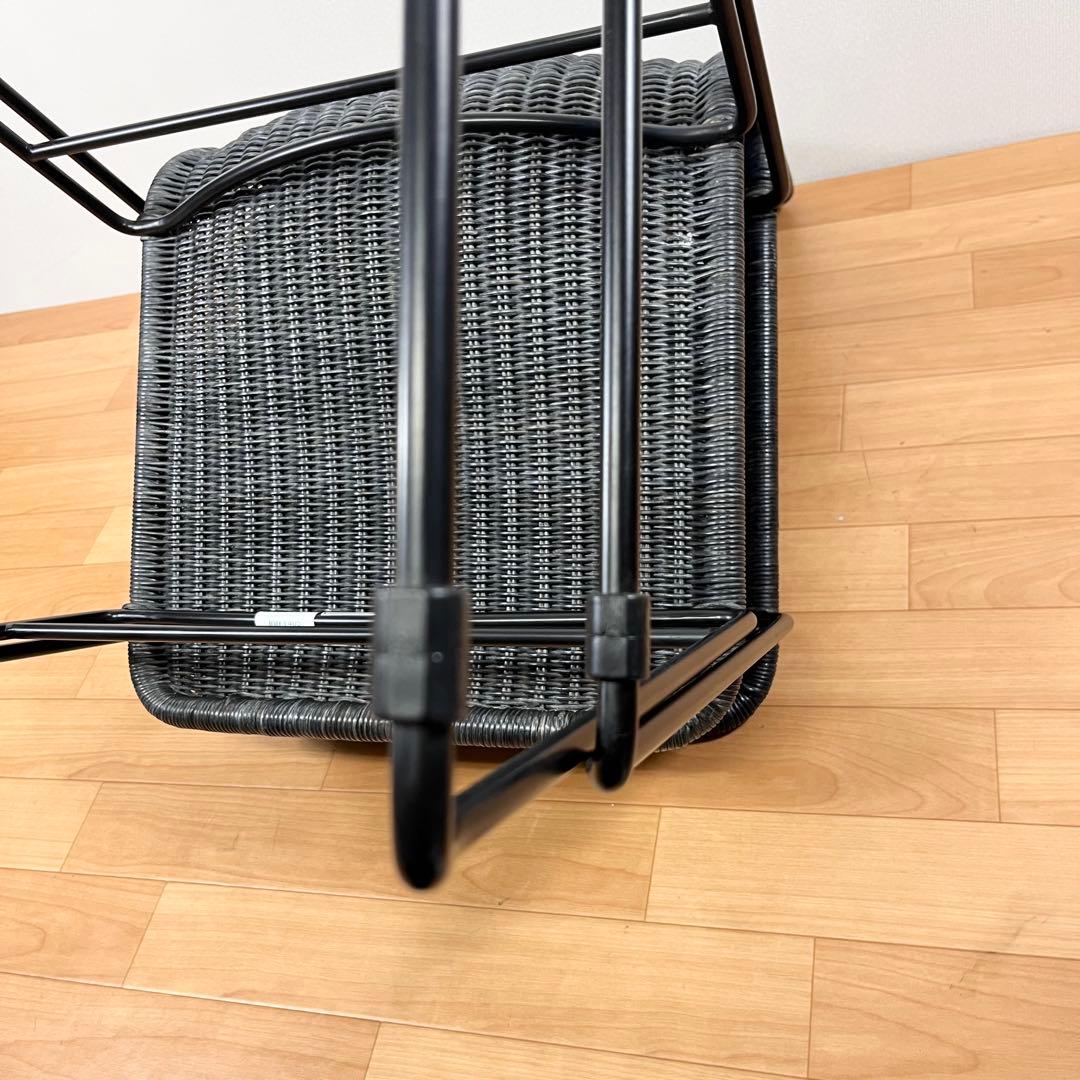 【展示未使用】Oliver オリバー　正規品　藤 ラタンチェア 2脚セット