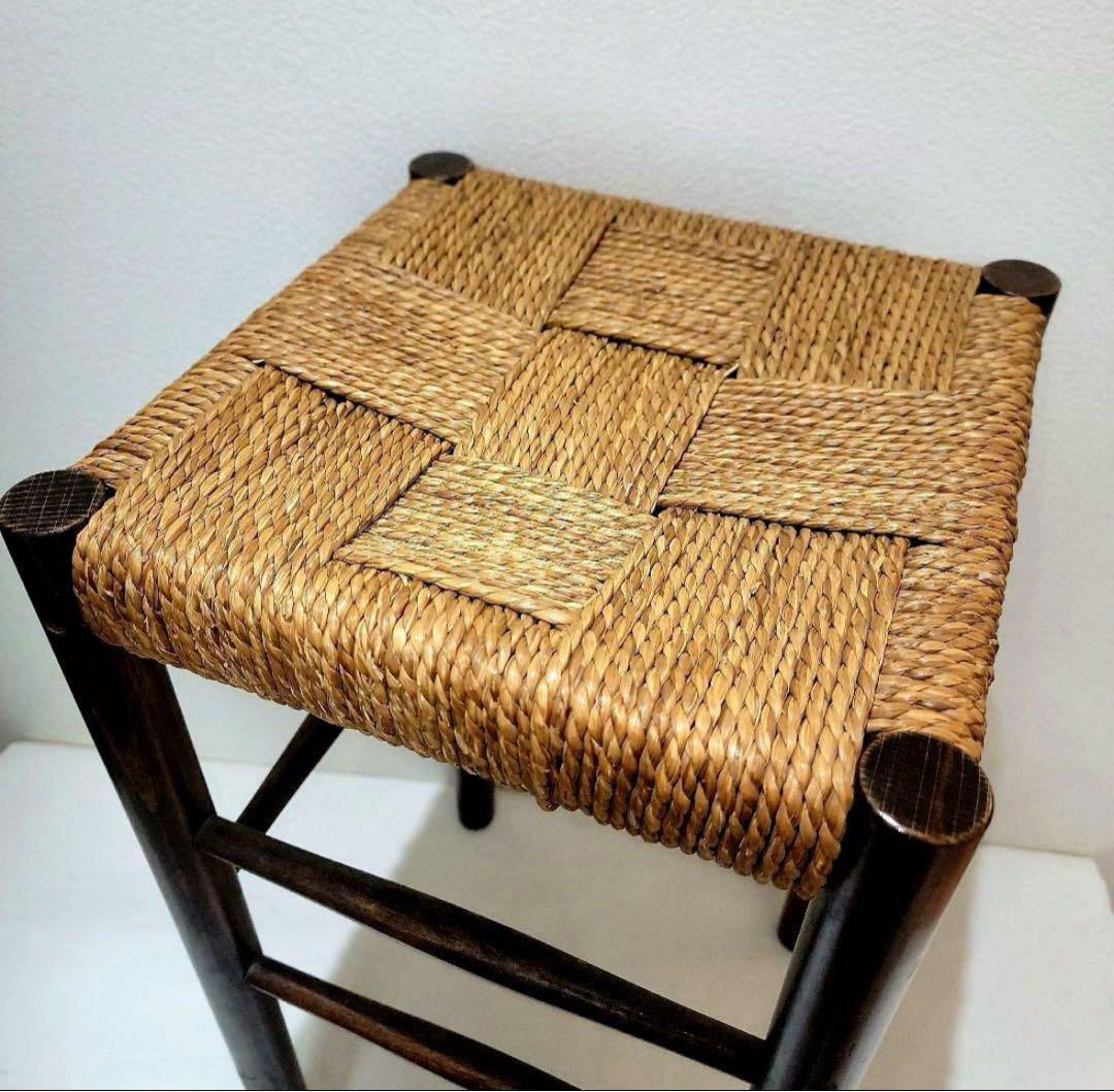 【大サイズ】飛騨産業 縄張りチェアー ビンテージ ラッシュ編み 北欧