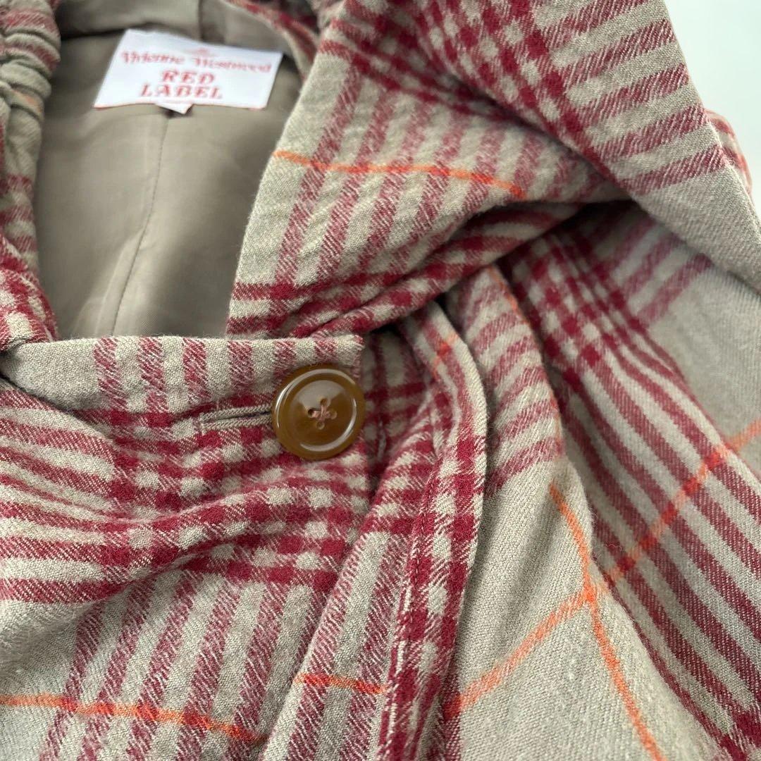 Vivienne Westwood RED LABELコート　赤　チェック