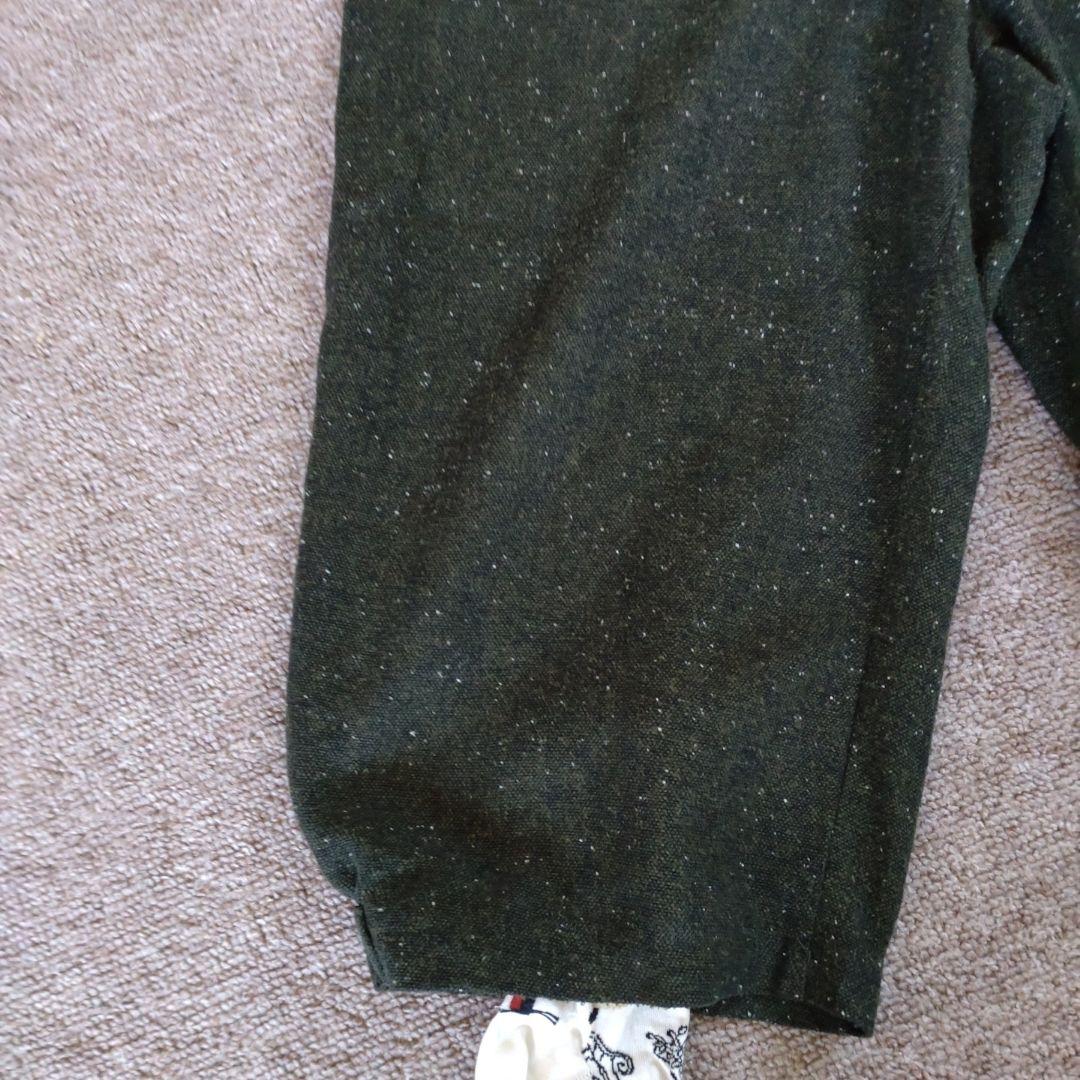 黒いニット風サロペット&スカート