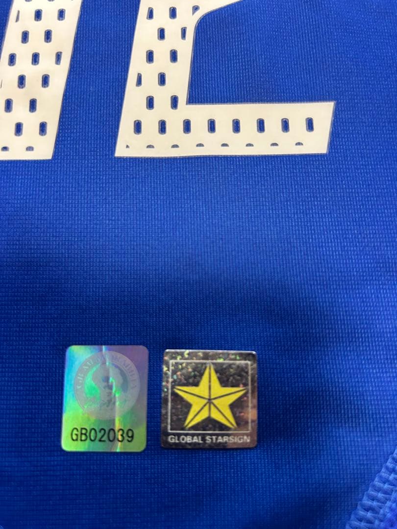 ティエリアンリ　サイン入りユニホーム　フランス代表　認証シール付き