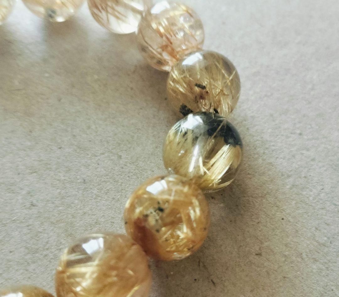 ヘマタイトルチルクォーツ ブレスレット