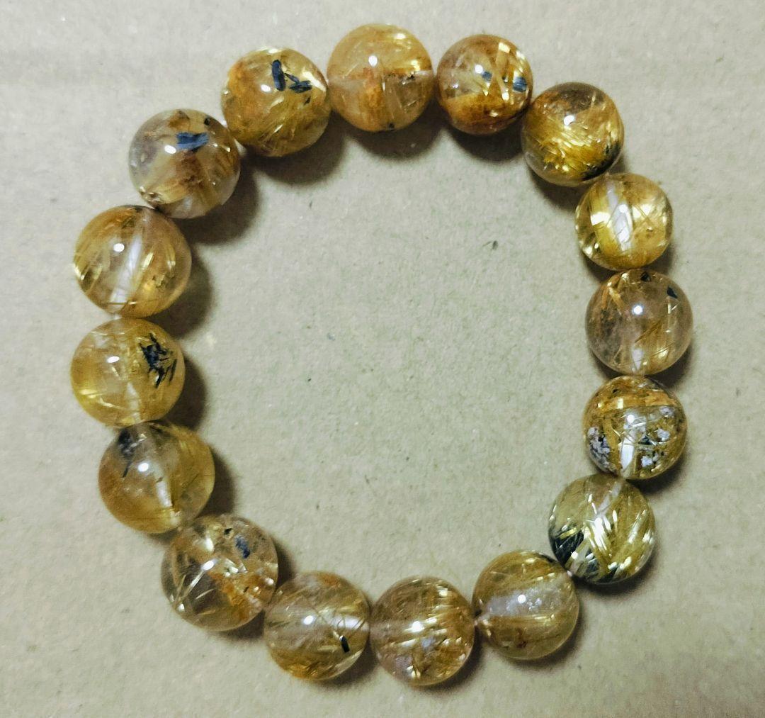 ヘマタイトルチルクォーツ ブレスレット