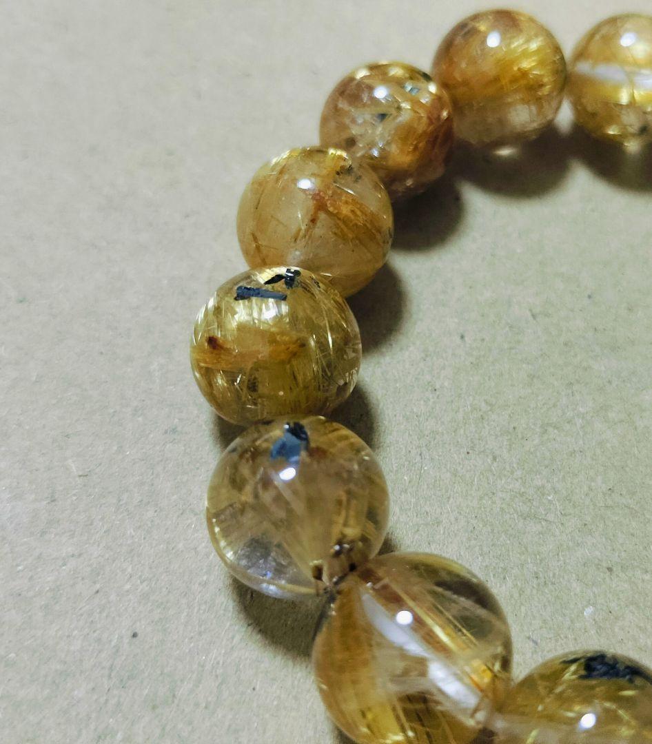 ヘマタイトルチルクォーツ ブレスレット