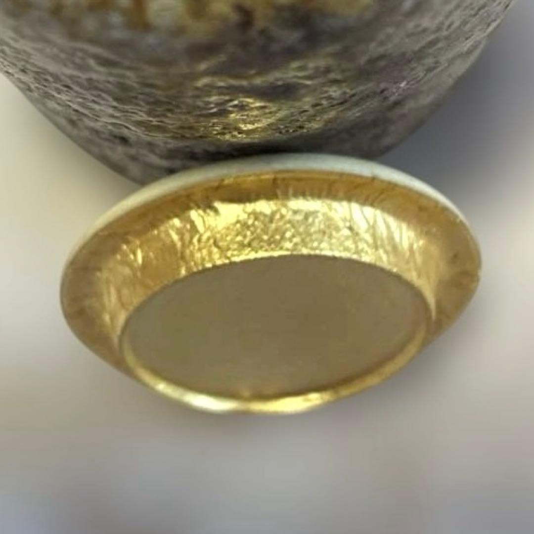 茶道具✨信楽茶陶窯元　壺中窯【保庭楽入】＆仕覆袋セット　肩衝茶入