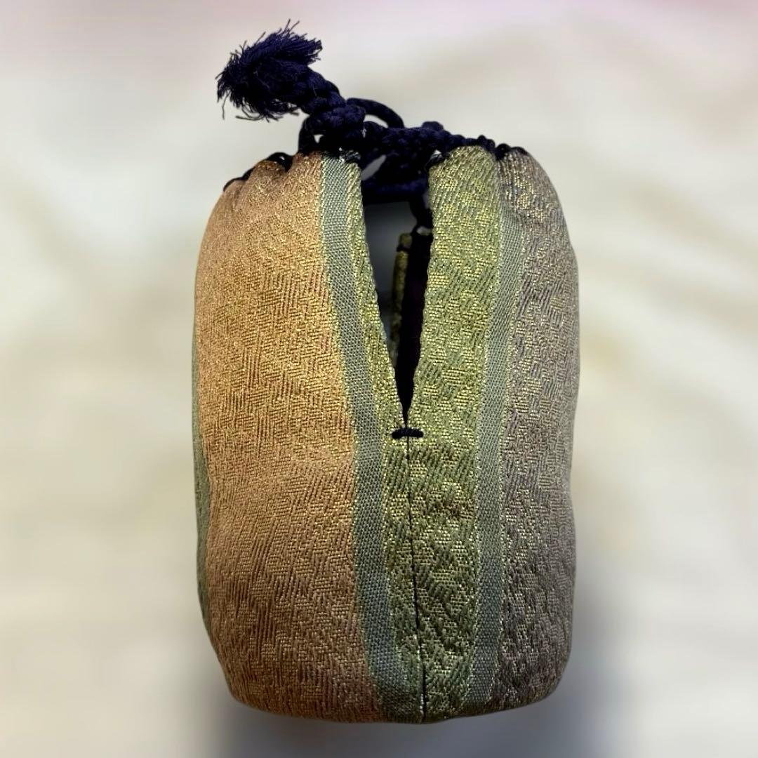 茶道具✨信楽茶陶窯元　壺中窯【保庭楽入】＆仕覆袋セット　肩衝茶入