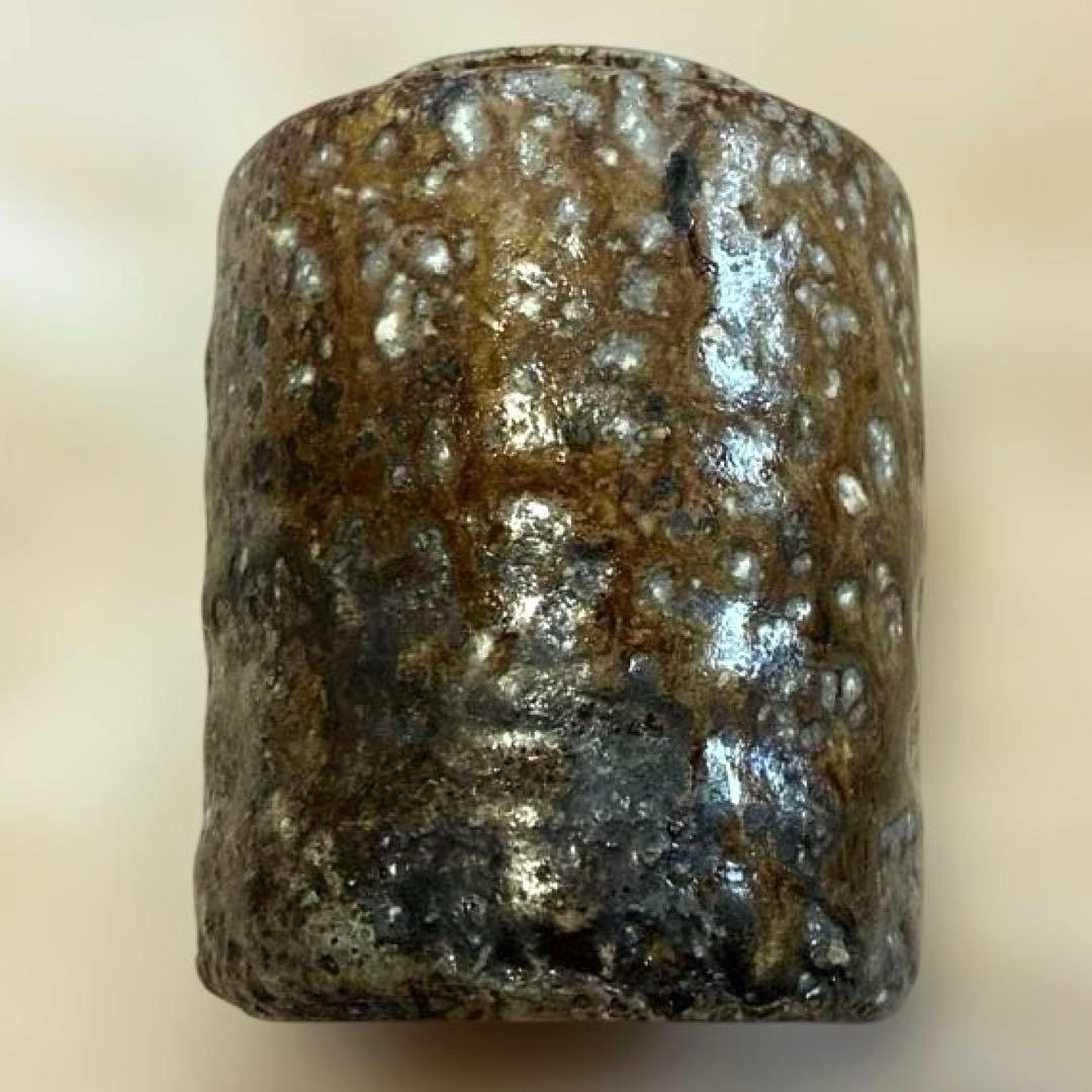 茶道具✨信楽茶陶窯元　壺中窯【保庭楽入】＆仕覆袋セット　肩衝茶入