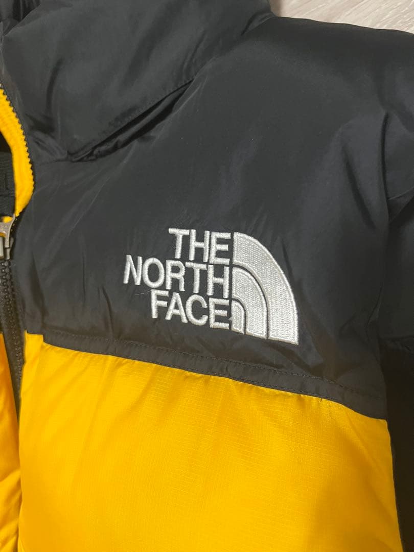 THE NORTH FACE ダウンベスト イエロー/ブラック　XLサイズ