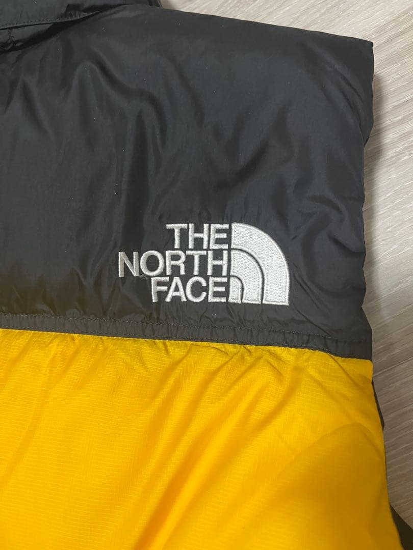 THE NORTH FACE ダウンベスト イエロー/ブラック　XLサイズ