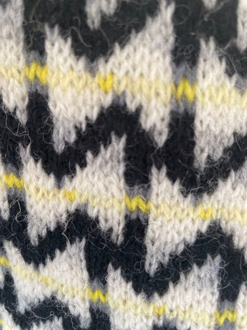 三國万里子　ミクニッツ　ベスト　手編み　ハンドメイド　tie