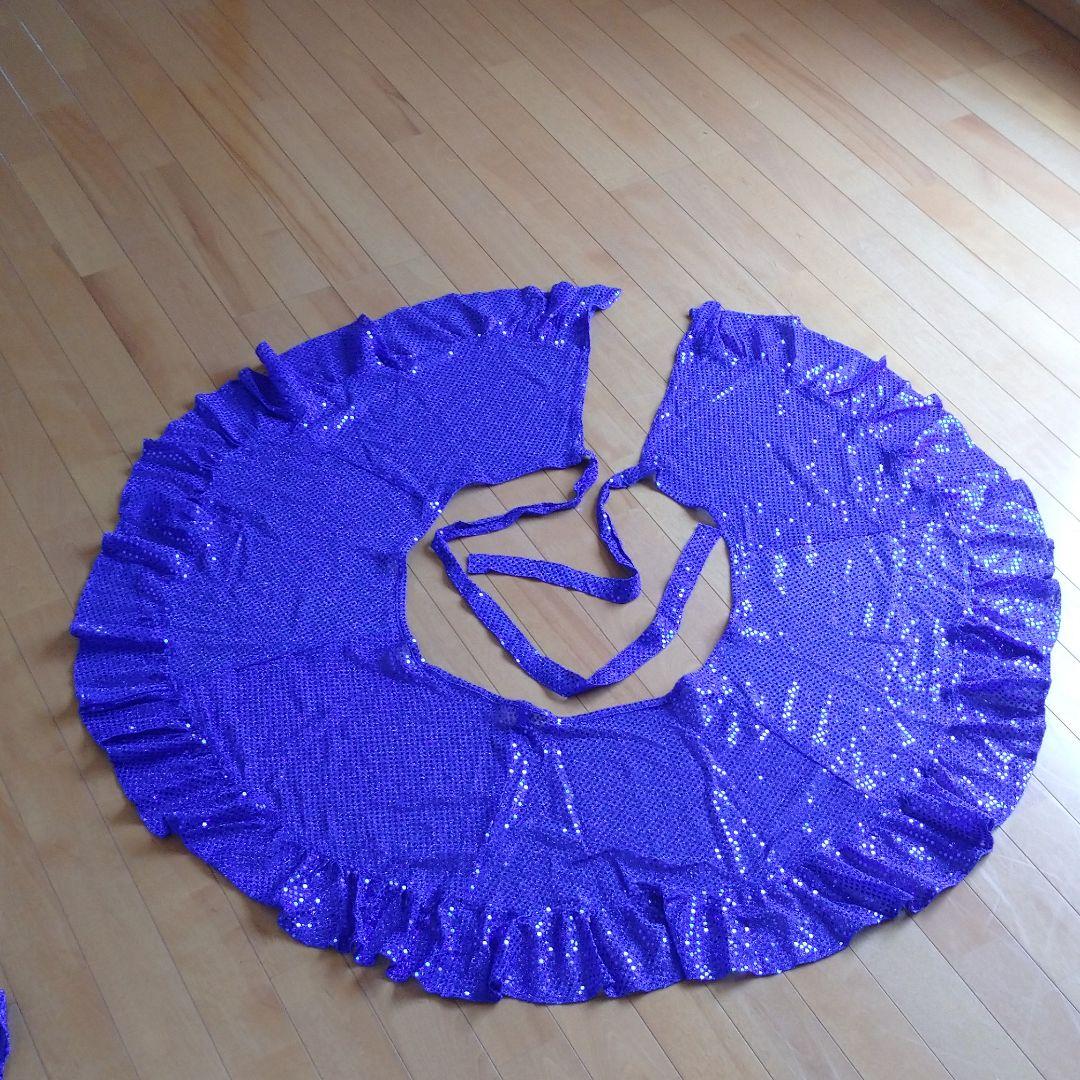 ダンス衣装　ラテンドレス　２ピース　中古　２Ｌ