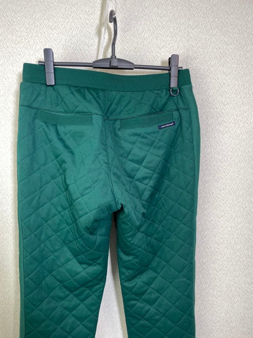 （美品）JACK BUNNY ジャックバニーキルト柄中綿パンツ グリーンサイズ5