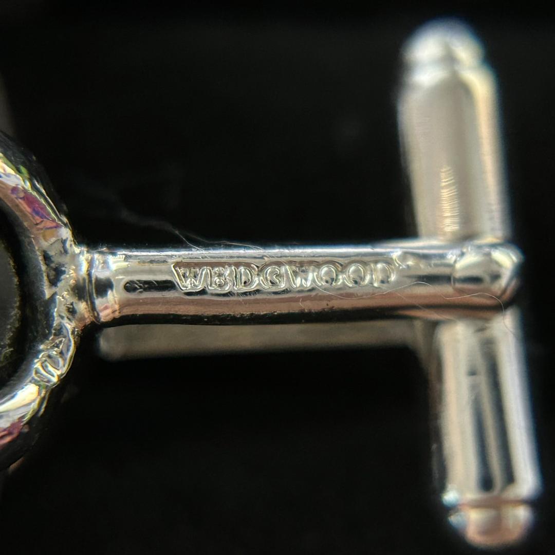 【美品レア】ウエッジウッド　カフリンクス　ブラックスター　0206