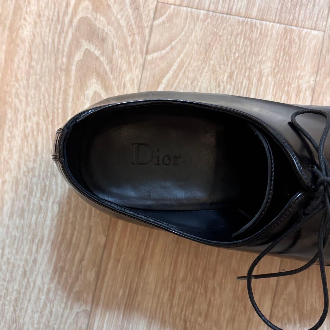 【Archive】DIOR HOMME エナメル レザーシューズ　42