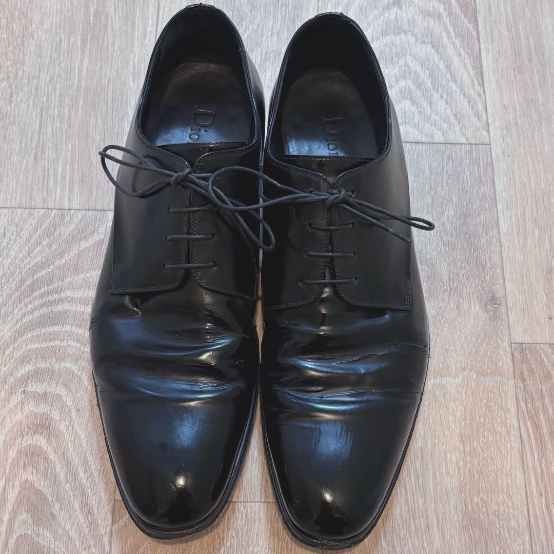 【Archive】DIOR HOMME エナメル レザーシューズ　42