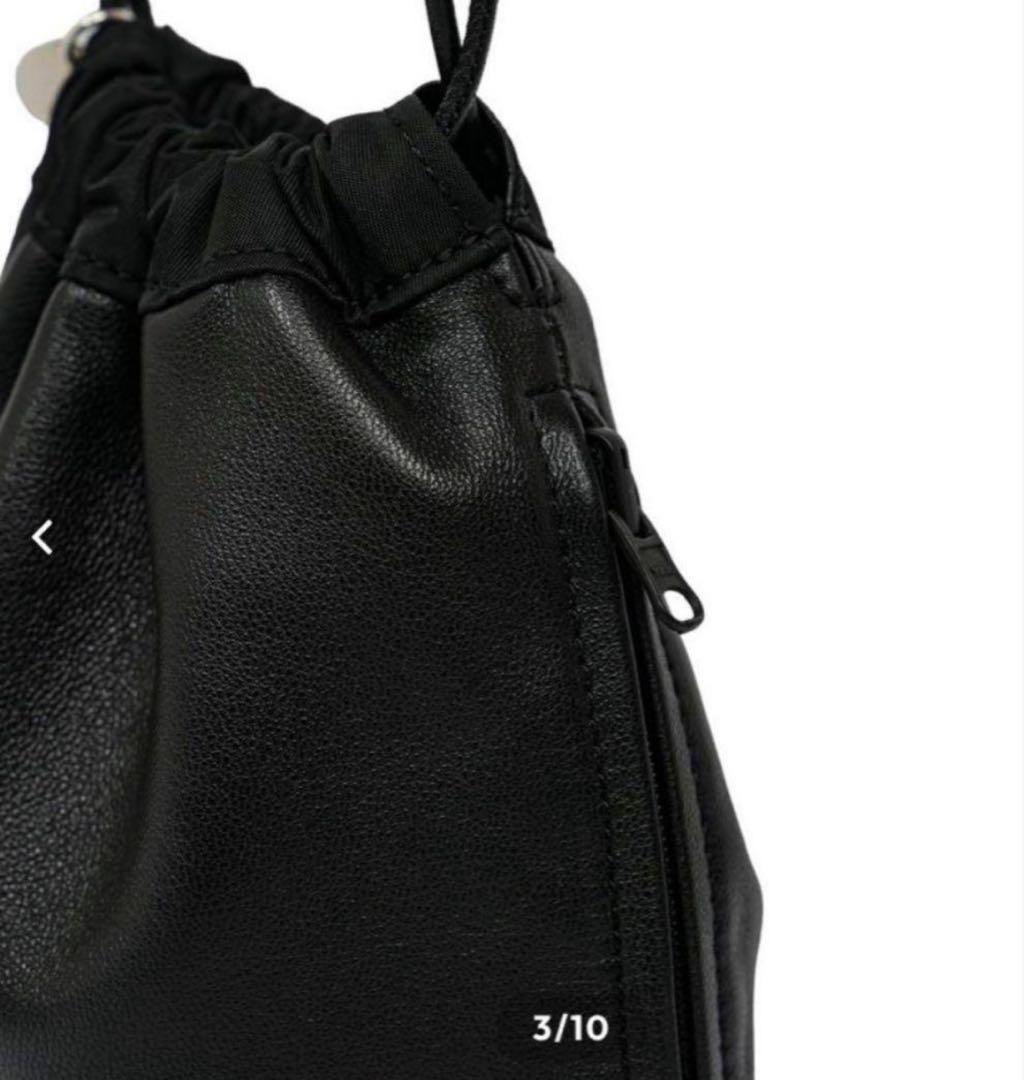 DECI 巾着　レザーリバーシブル　ovy