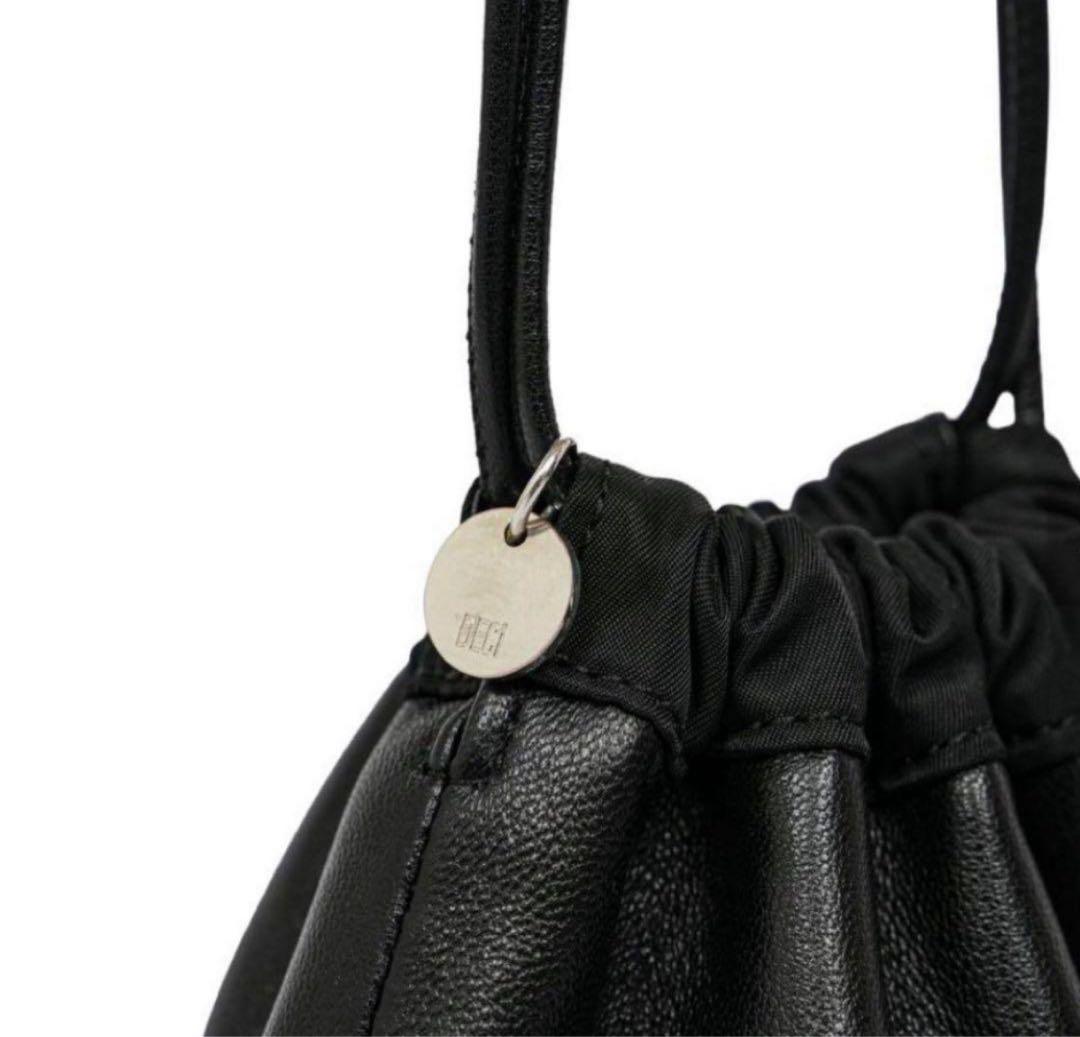 DECI 巾着　レザーリバーシブル　ovy