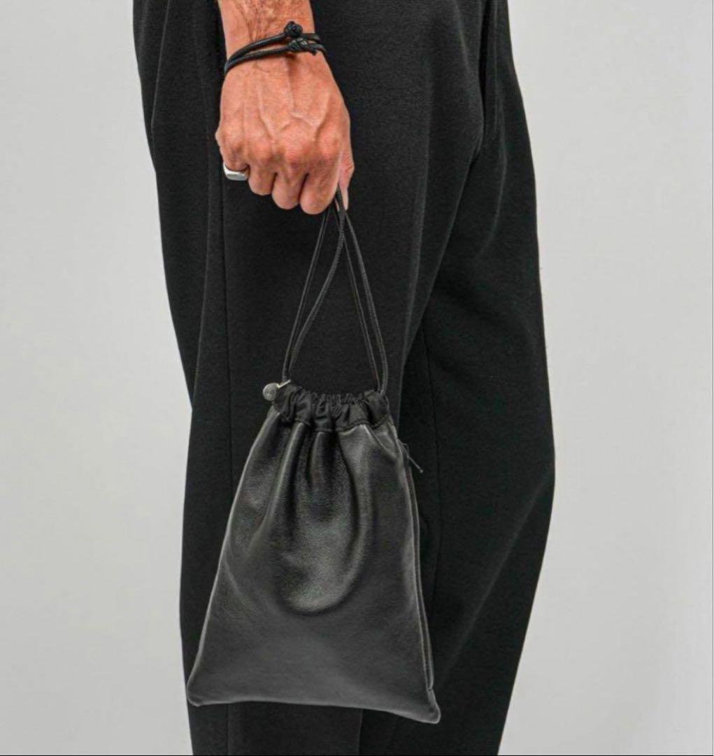 DECI 巾着　レザーリバーシブル　ovy