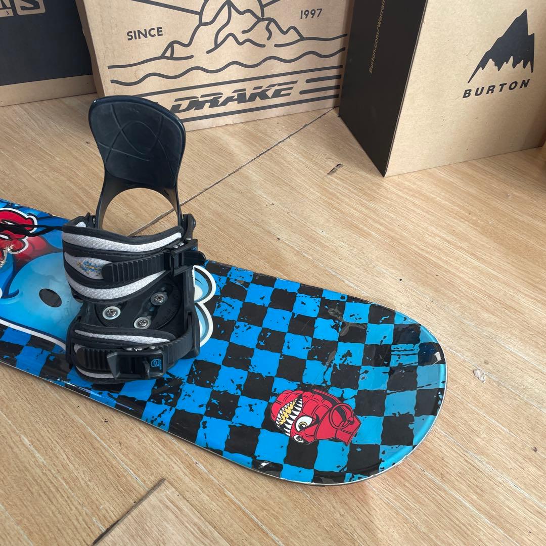 WI×SALOMON　キッズスノーボードセット　サロモンバイン付4点セット