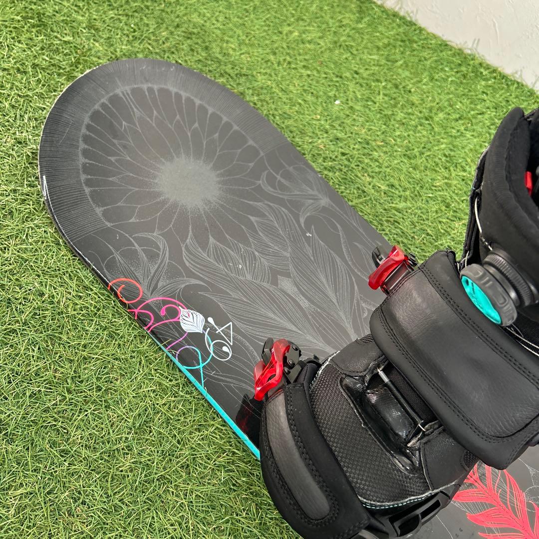 C124.5 K2 149cm レディース　スノーボードセット