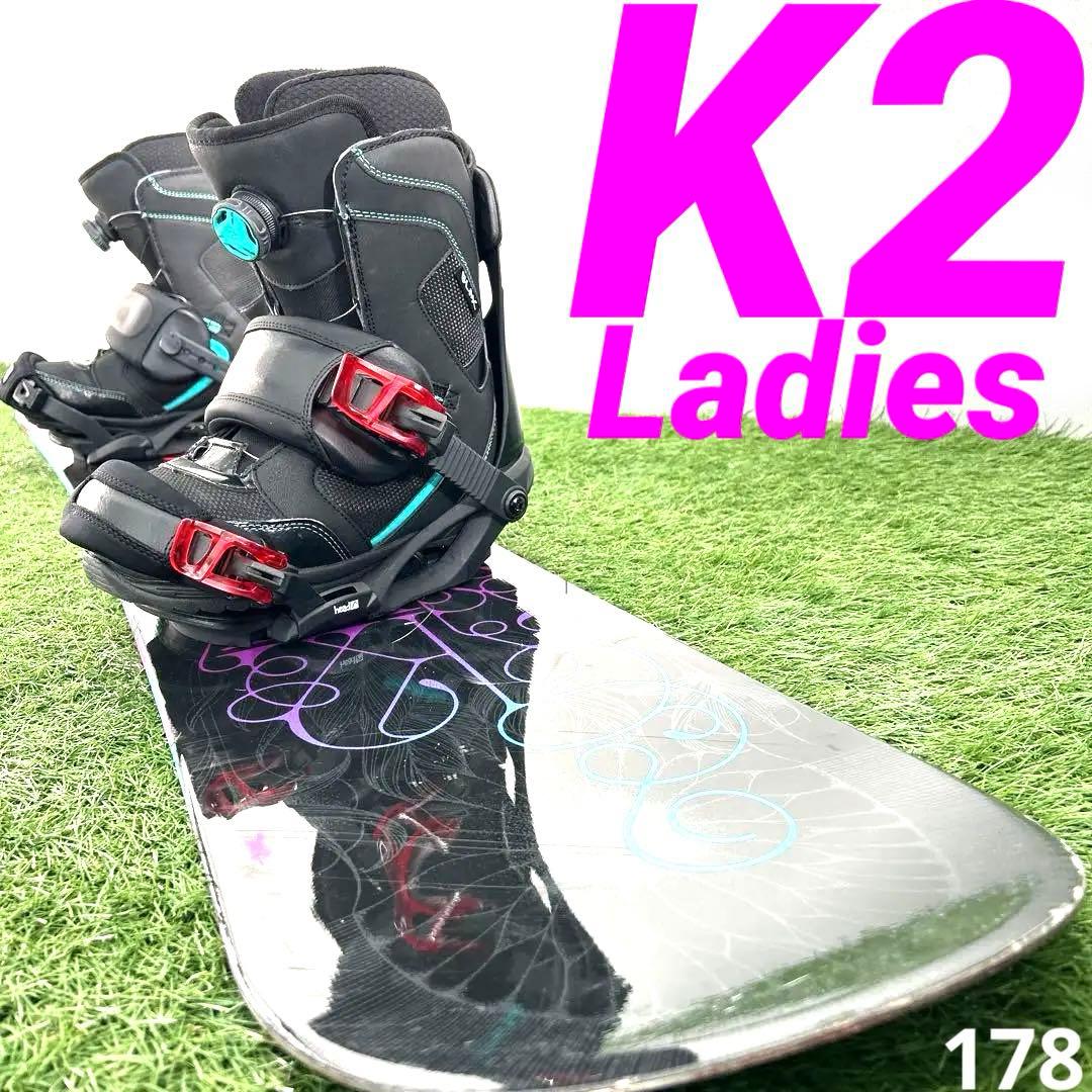 C124.5 K2 149cm レディース　スノーボードセット