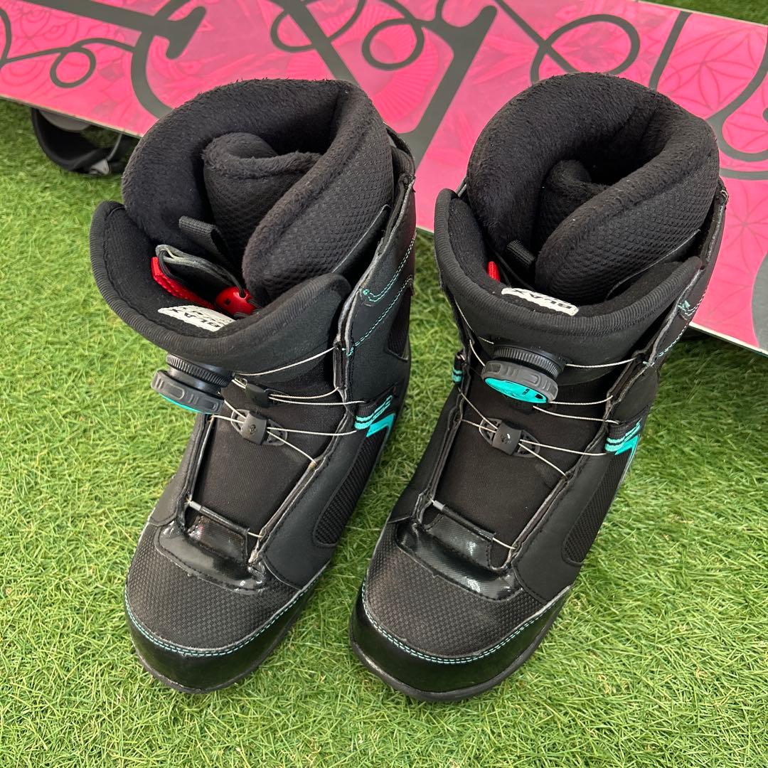 C124.5 K2 149cm レディース　スノーボードセット