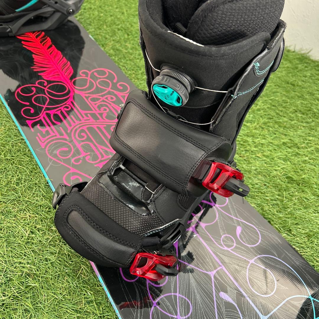 C124.5 K2 149cm レディース　スノーボードセット