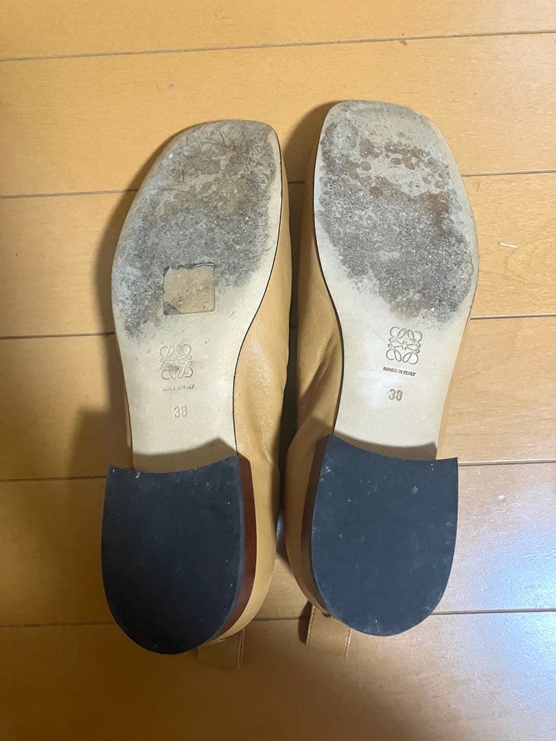 loewe ロエベ ソフトバレリーナ バレエシューズ　パンプス 38
