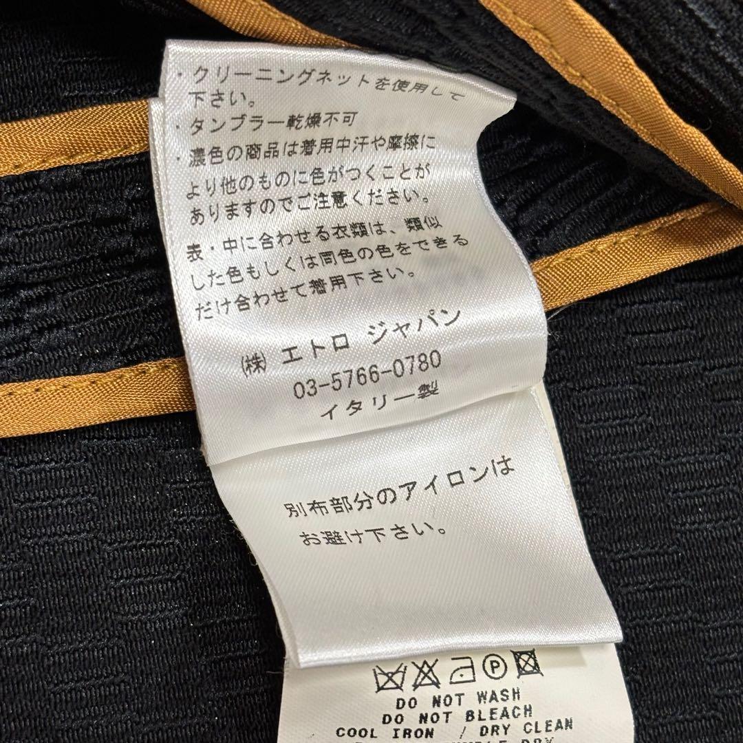 美品✨ エトロ テーラードジャケット 黒 ブラック 40