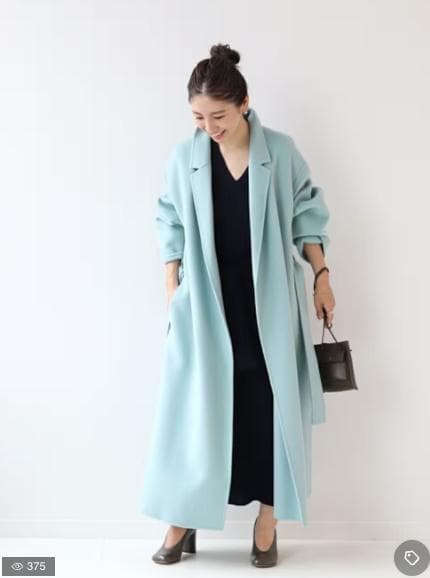 Plage プラージュ ハミルトンベルテッドコート ウール100％ ロングコート