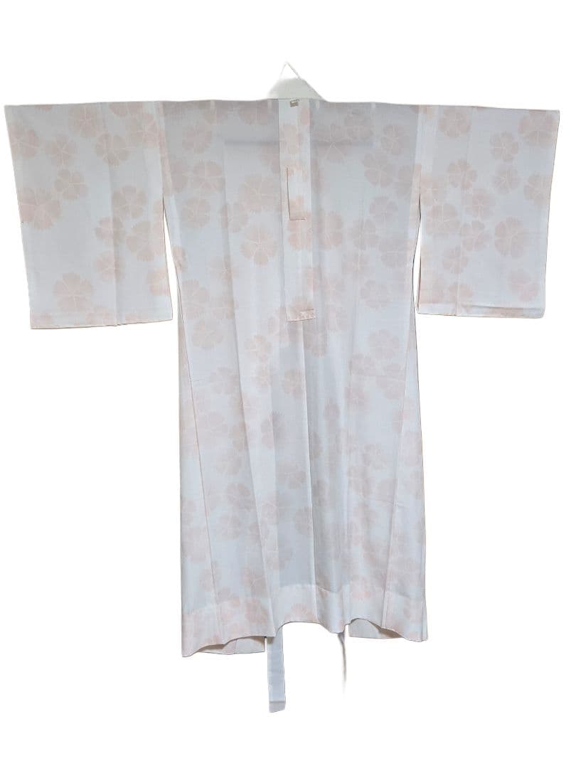 【期間限定価格】シルック長襦袢　袖無双　レース半衿付き　東レ　薄桜色ライトピンク