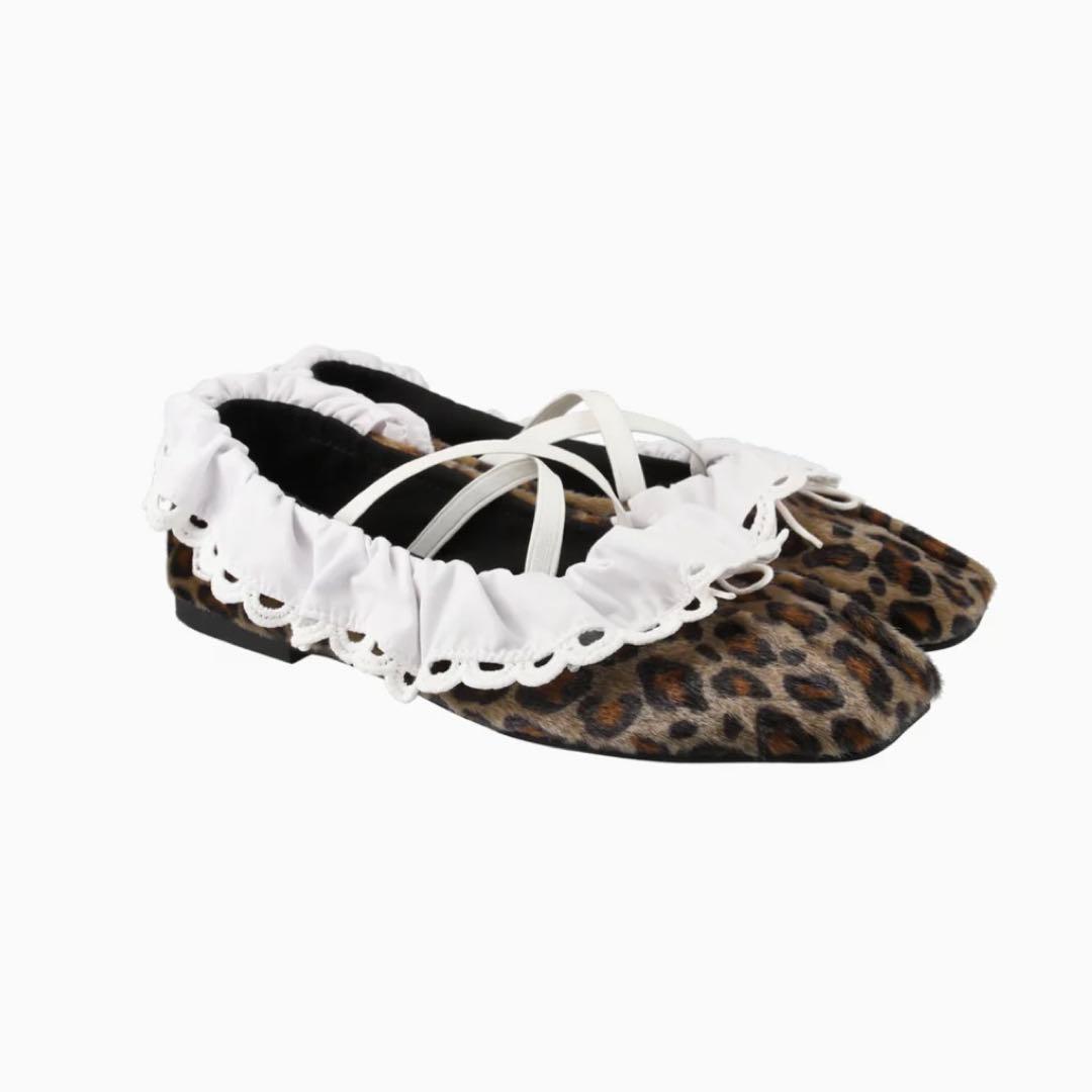 【正規品】Bibiy B. LACE BALLERINAS LEOPARD