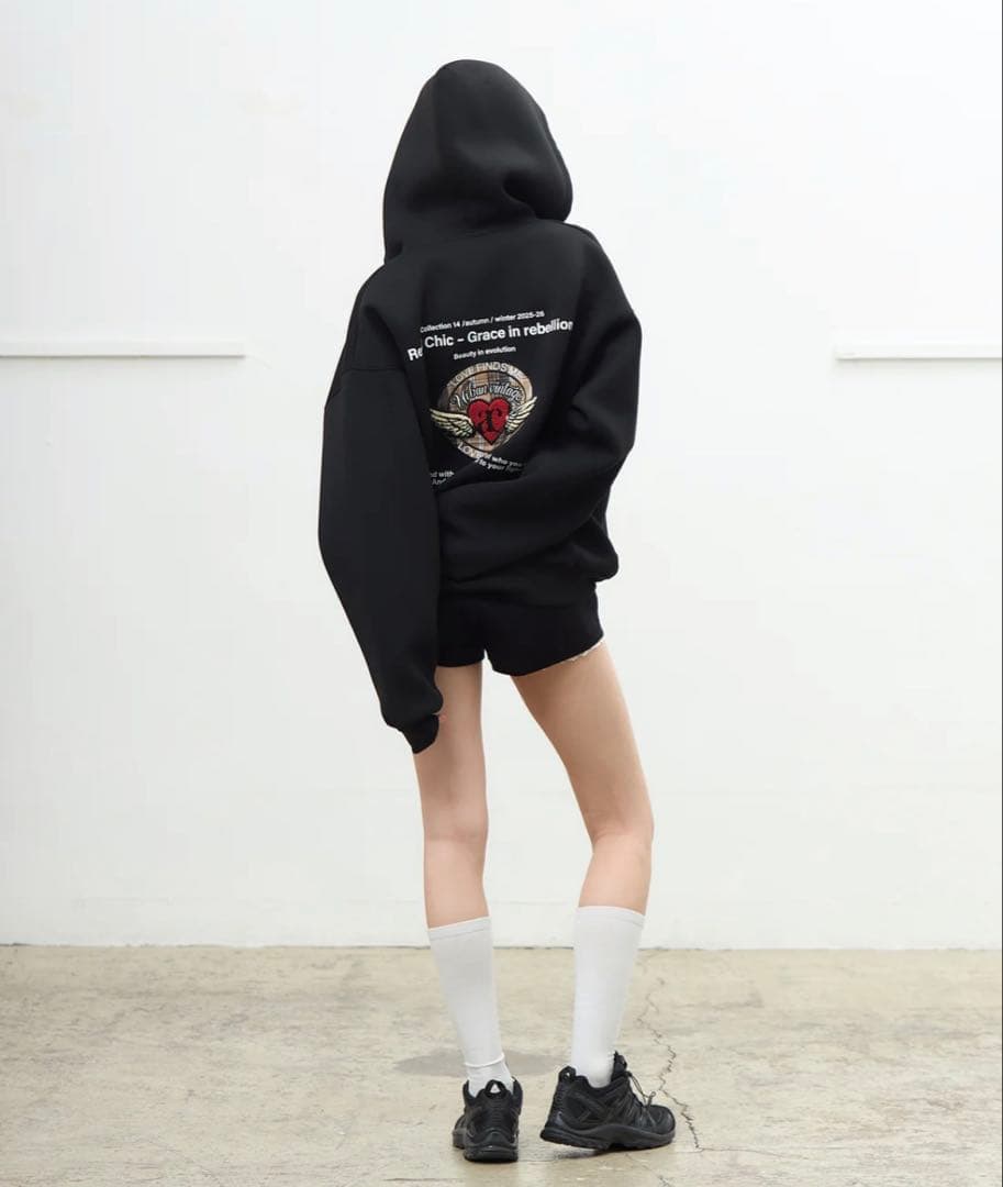 エンジェルハートロゴジップフーディ