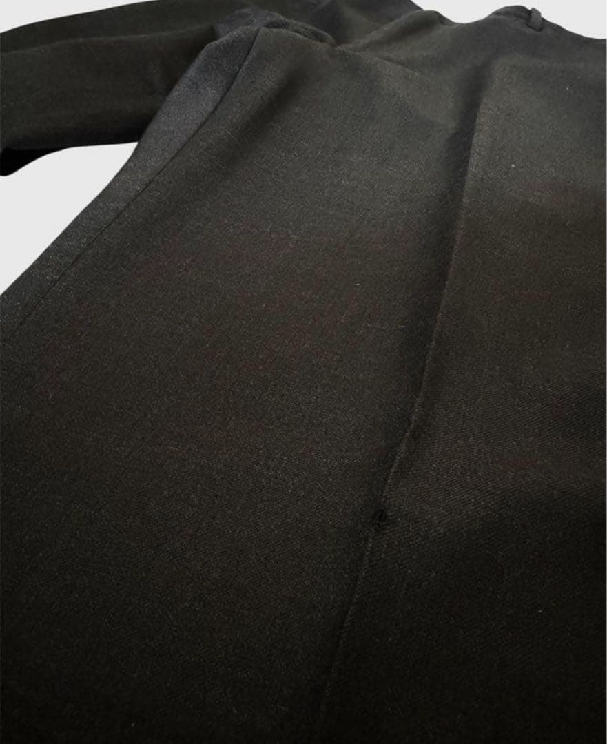 HERMES エルメス ウールスラックス チャコールブラウン ビンテージ 古着