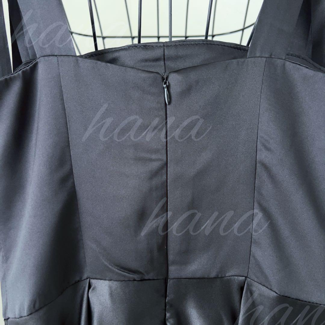 ドレス　黒　結婚式　二次会　披露宴　カラードレス　前撮り　ブラック　パーティー