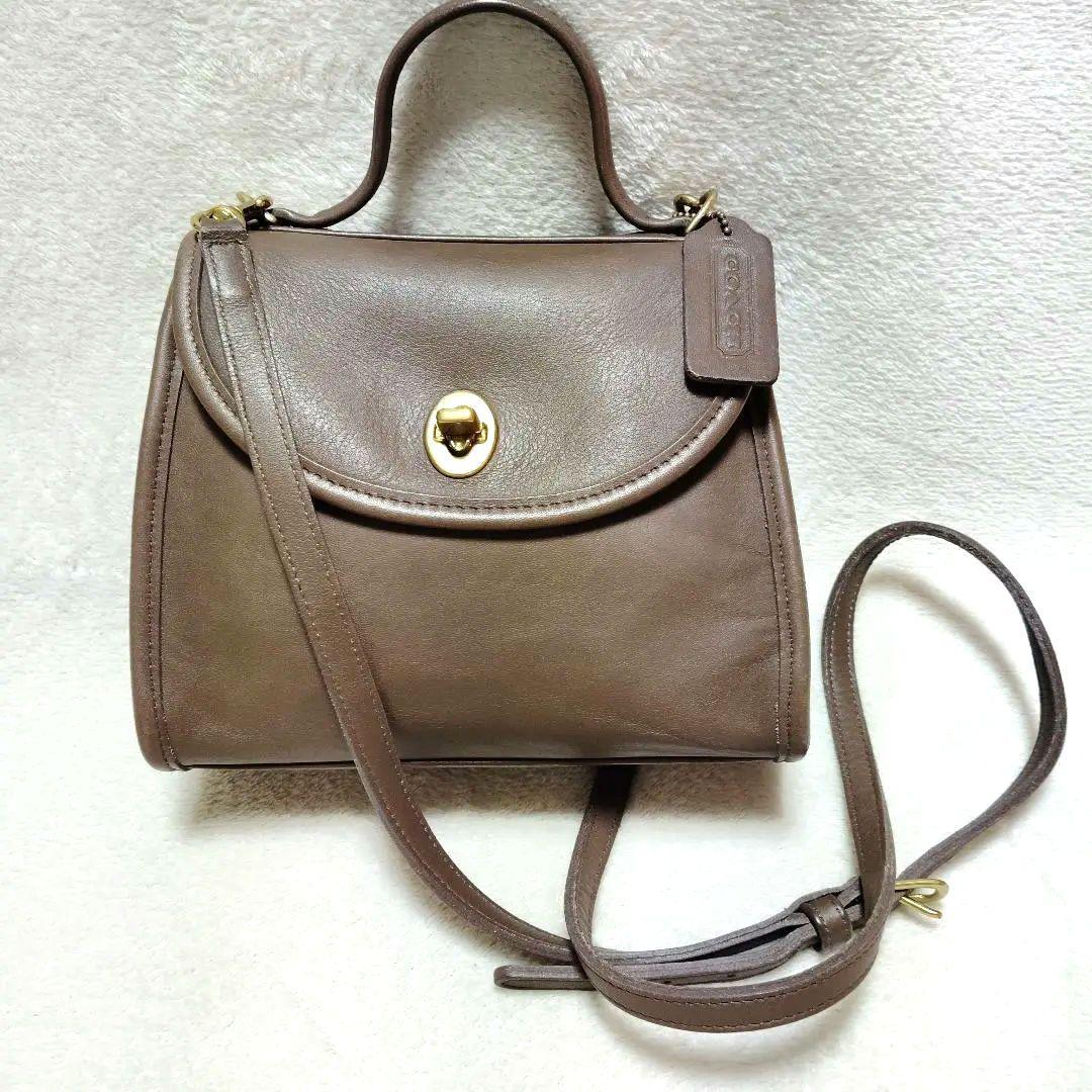 オールドコーチ　ショルダーバッグ　2way　ターンロック　USA製　希少カラー