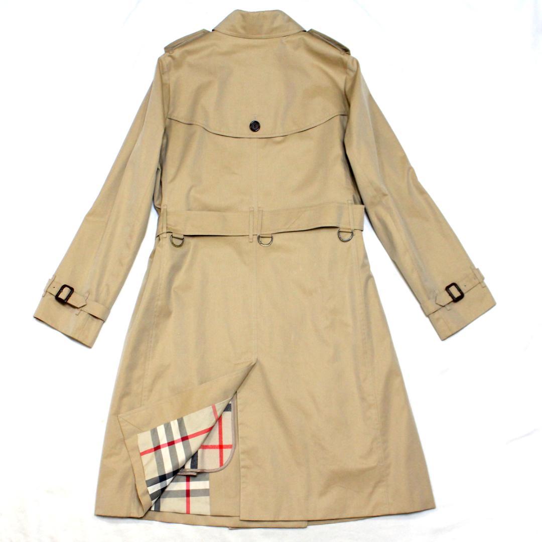 超美品 バーバリーロンドン トレンチコート 48 ライナー付 チェック裏地 襟裏