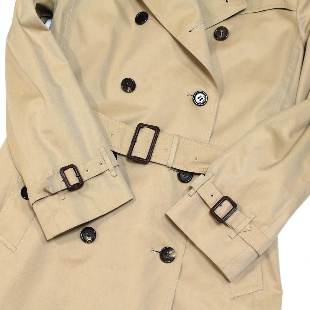 超美品 バーバリーロンドン トレンチコート 48 ライナー付 チェック裏地 襟裏